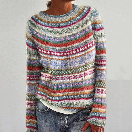 Annalyn ® | Eleganter Pullover mit Muster