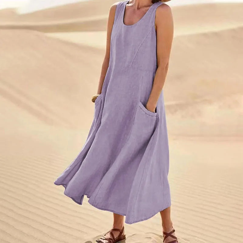 Isabelle® | Lässige Locker sitzende lange Sommerkleider für Frauen