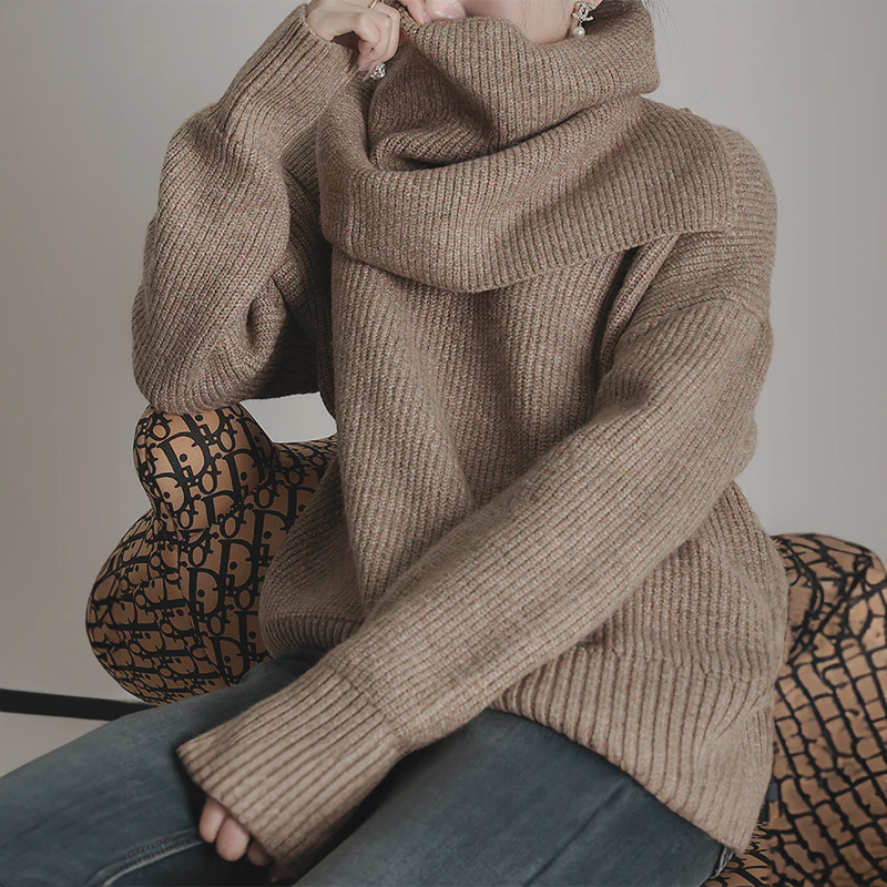 Verena® | Eleganter & Stilvoller Pullover mit Schal