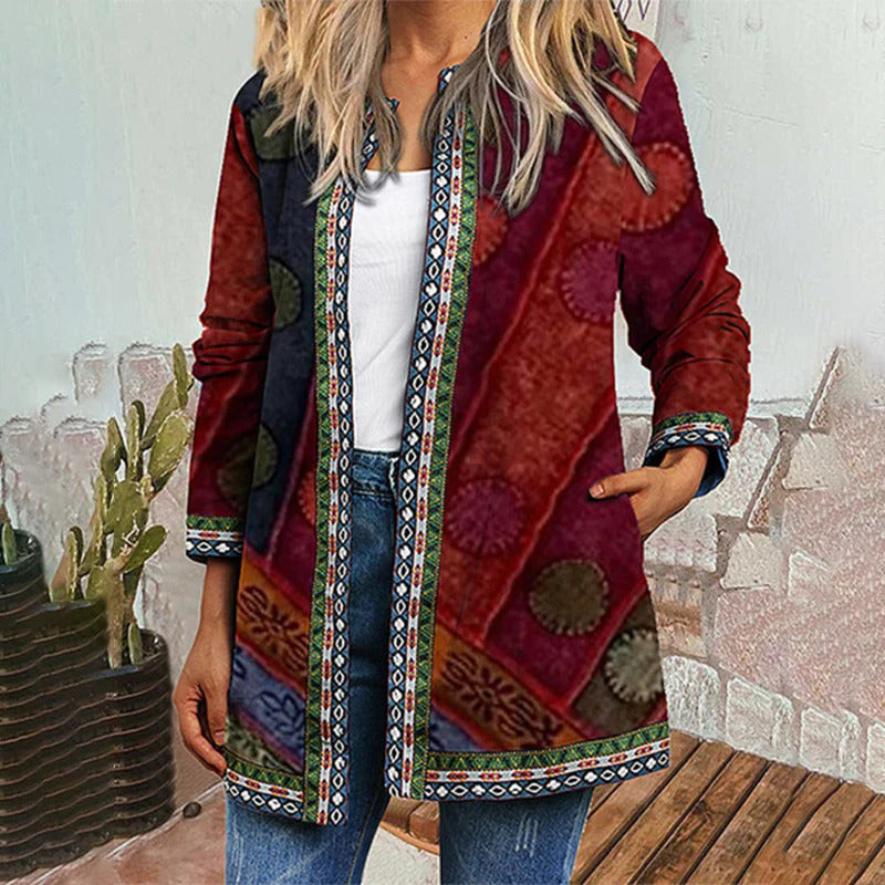 Eleanor® | Retro-Langarm-Cardigan-Jacke