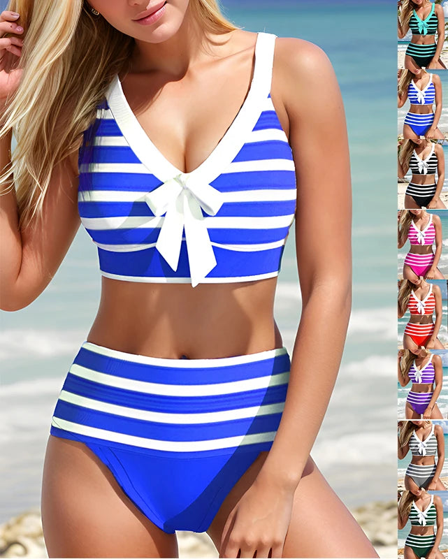 Minnie® | Neues Design Druck Bademode Bikini Badeanzug